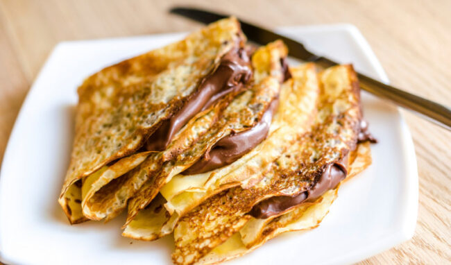 crepes crepes con nutella