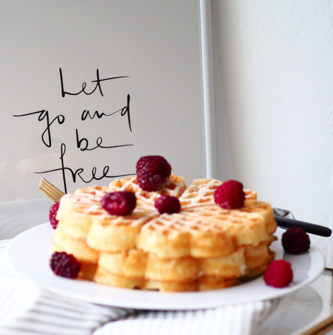 waffles a cuore