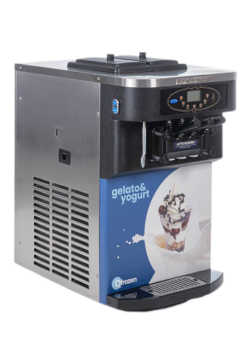 Puffo, macchina a doppia vasca per gelato espresso QFrozen