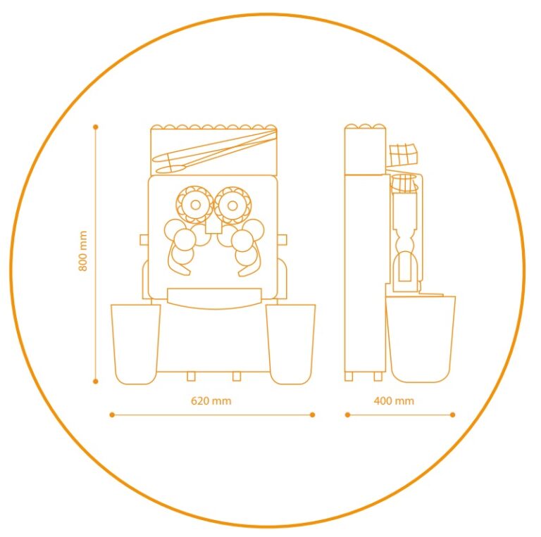 QXC-1, disegno con le misure